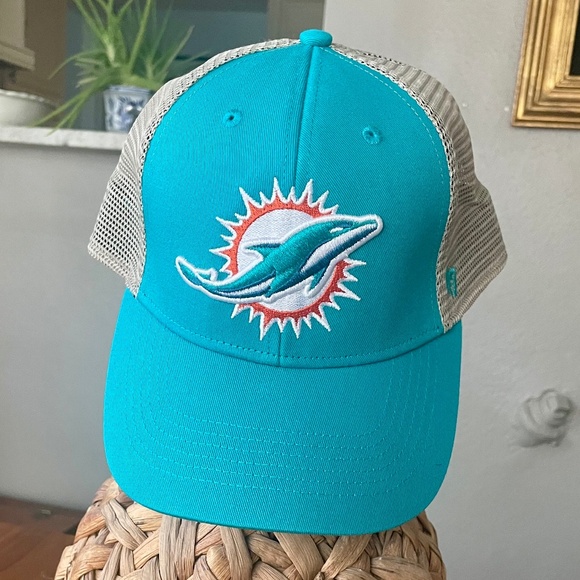 Men's '47 Aqua Miami Dolphins flagship MVP NFL Snapback Hat - Picture 2 of 7